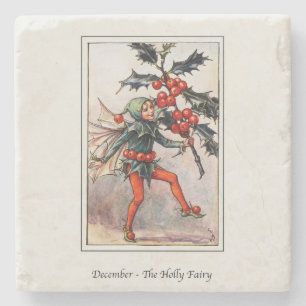 Dessous-de-verre En Pierre Cicely Mary Barker Décembre Fairy