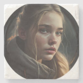 Dessous-de-verre En Pierre Circle (Devant)