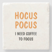 Dessous-de-verre En Pierre Citation Hocus Pocus Funny Halloween | Orange (Devant)