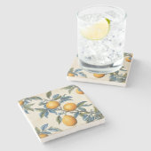 Dessous-de-verre En Pierre Citron méditerranéen (Côté)