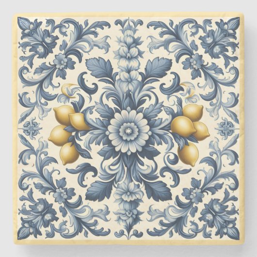 Dessous-de-verre En Pierre Citrons siciliens (Devant)