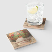 Dessous-de-verre En Pierre Citrouille (Côté)