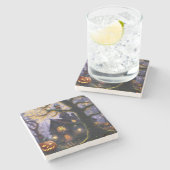 Dessous-de-verre En Pierre citrouille/automne/automne/Halloween (Côté)