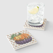 Dessous-de-verre En Pierre Citrouille Cupcake (Côté)