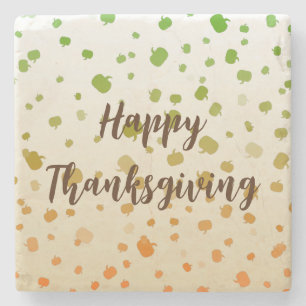 Dessous-de-verre En Pierre Citrouilles de Thanksgiving