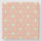 Dessous-de-verre En Pierre Citrus Blossom Tile Pattern (Devant)