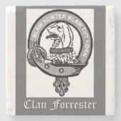 Dessous-de-verre En Pierre Clan Forrester Crest (Devant)