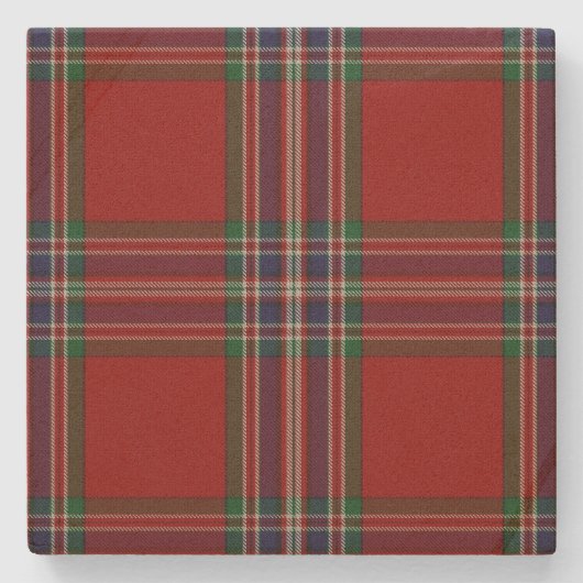 Dessous-de-verre En Pierre Clan MacFarlane robe Tartan Plaid Dessous de verre (Devant)