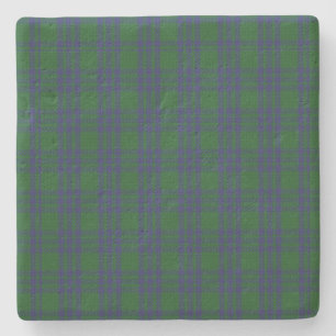 Dessous-de-verre En Pierre Clan Montgomery Tartan Plaid Dessous de verre en p
