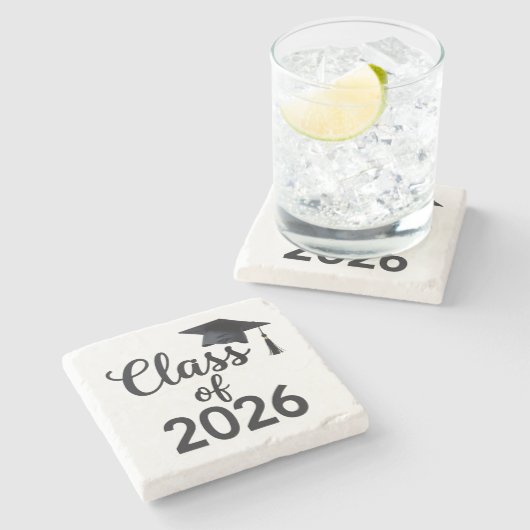 Dessous-de-verre En Pierre Classe De 2026 (Côté)