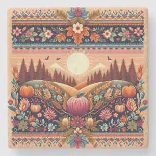 Dessous-de-verre En Pierre Classic Fair Isle automne/automne