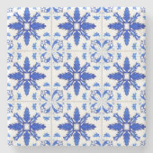 Dessous-de-verre En Pierre Classic Portuguese Tile Pattern Blue White (Devant)
