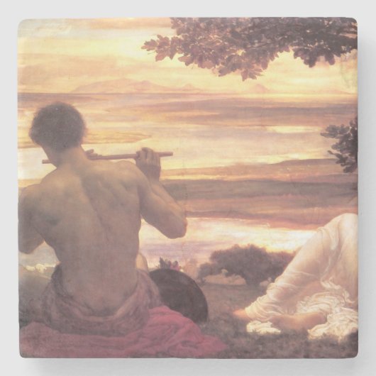 Dessous-de-verre En Pierre Classical Idyll (par Frederic Leighton) (Devant)