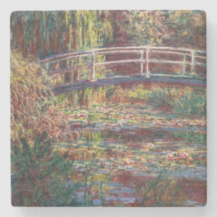 Dessous-de-verre En Pierre Claude Monet - Bassin aux nymphéas, harmonie rose