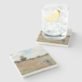 Dessous-de-verre En Pierre Claude Monet - Champ de pavot (Côté)