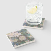 Dessous-de-verre En Pierre Claude Monet - Clematis blanc (Côté)