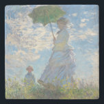 Dessous-de-verre En Pierre Claude Monet | Femme avec un parasol<br><div class="desc">Femme avec un parasol - Madame Monet et son fils,  1875 (huile sur toile)| par Claude Monet | Lieu de l'art : National Gallery of Art Washington DC| Artiste français | Numéro de collection d'images : XOS741899</div>