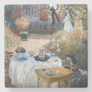Dessous-de-verre En Pierre Claude Monet - Le déjeuner, panneau décoratif