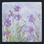 Dessous-de-verre En Pierre Claude Monet - Lilac Irises / Iris Mauves<br><div class="desc">Lilac Irises / Iris Mauves - Claude Monet,  1914-1917</div>