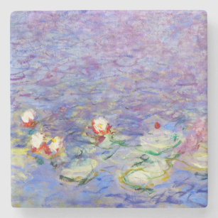 Dessous-de-verre En Pierre Claude Monet - Lys d'eau