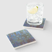 Dessous-de-verre En Pierre Claude Monet - Lys d'Eau Bleue (Côté)