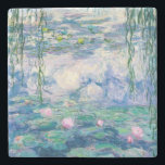 Dessous-de-verre En Pierre Claude Monet - Nénuphars<br><div class="desc">Claude Monet - Lys d'eauHuile sur toile reproduction</div>