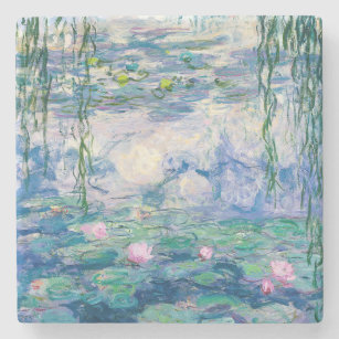 Dessous-de-verre En Pierre Claude Monet - Nénuphars