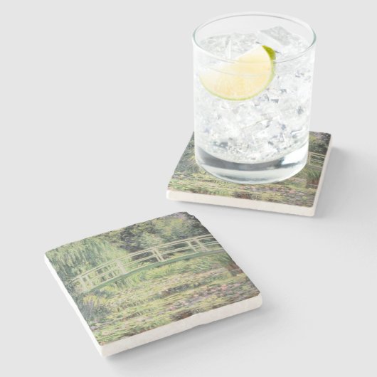 Dessous-de-verre En Pierre Claude Monet | Nenuphars blanc, 1899 (Côté)