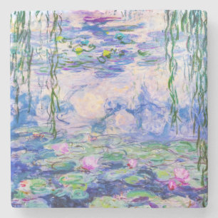 Dessous-de-verre En Pierre Claude Monet - Nymphéas / Water Lilies 1919