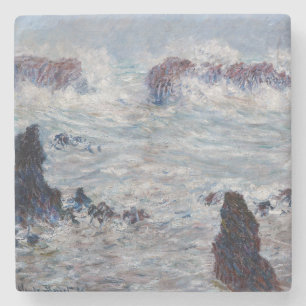 Dessous-de-verre En Pierre Claude Monet - Tempête au large de la côte de Bell