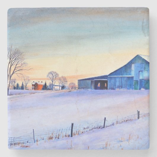 Dessous-de-verre En Pierre Clifty Creek (Devant)