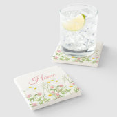 Dessous-de-verre En Pierre Clovers & Daisy (Côté)