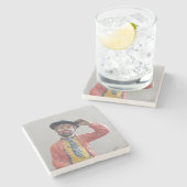 Dessous-de-verre En Pierre Clown Hobo classique mais Cool (Côté)