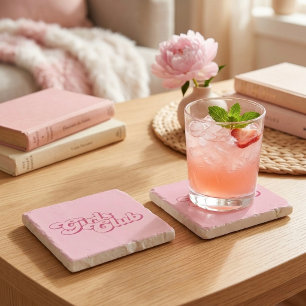 Dessous-de-verre En Pierre Club de Filles Stone Coaster