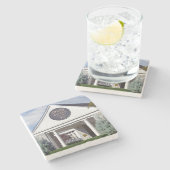 Dessous-de-verre En Pierre Club de golf d'Ansley, dessous de verre de marbre (Côté)