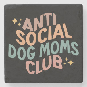 Dessous-de-verre En Pierre Club des mamans anti-chiens
