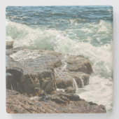 Dessous-de-verre En Pierre Coastal Maine Rocky Shoreline Ocean (Devant)