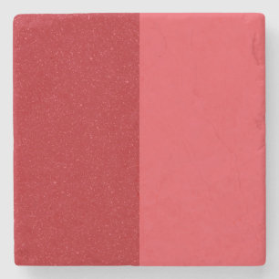 Dessous-de-verre En Pierre Coaster en pierre rouge tomate fendue – Personnali