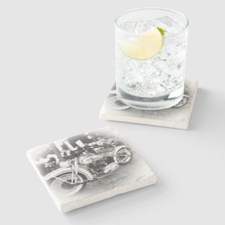 Dessous-de-verre En Pierre Coaster moto Beer 11