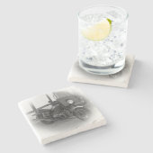 Dessous-de-verre En Pierre Coaster moto Beer 2 (Côté)