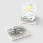 Dessous-de-verre En Pierre Coaster moto Beer 4 (Côté)