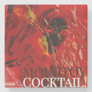DESSOUS-DE-VERRE EN PIERRE COCKTAIL MOLOTOV !