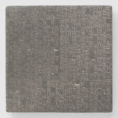Dessous-de-verre En Pierre Code de Hammurabi (Devant)