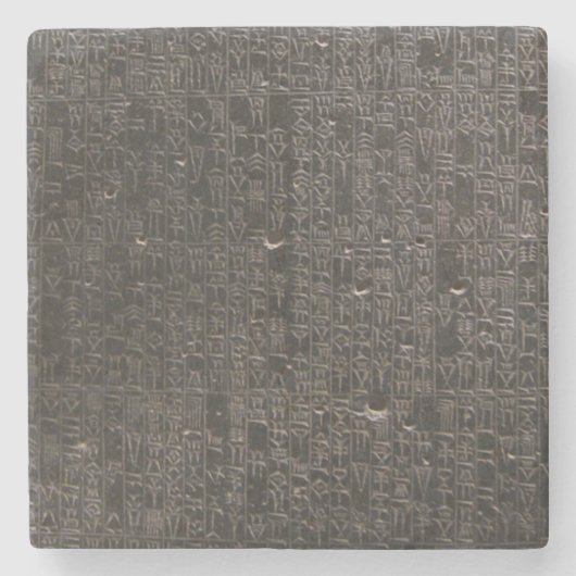 Dessous-de-verre En Pierre Code de Hammurabi (Devant)