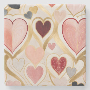 Dessous-de-verre En Pierre Coeurs d'amour