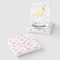 Coeurs et Pois Motif rose