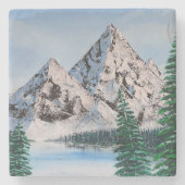 Dessous-de-verre En Pierre Cold Mountain (Devant)