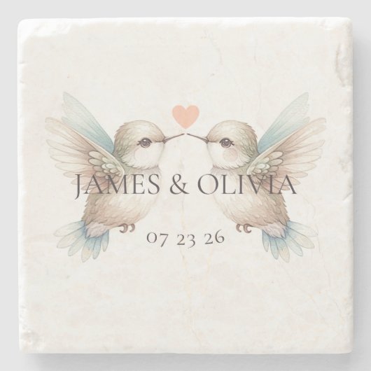 Dessous-de-verre En Pierre Colibri (Devant)