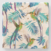 Dessous-de-verre En Pierre Colibri à queue longue tropicale (Devant)