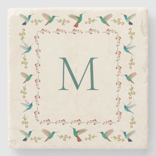 Dessous-de-verre En Pierre Colibri personnalisé (Devant)